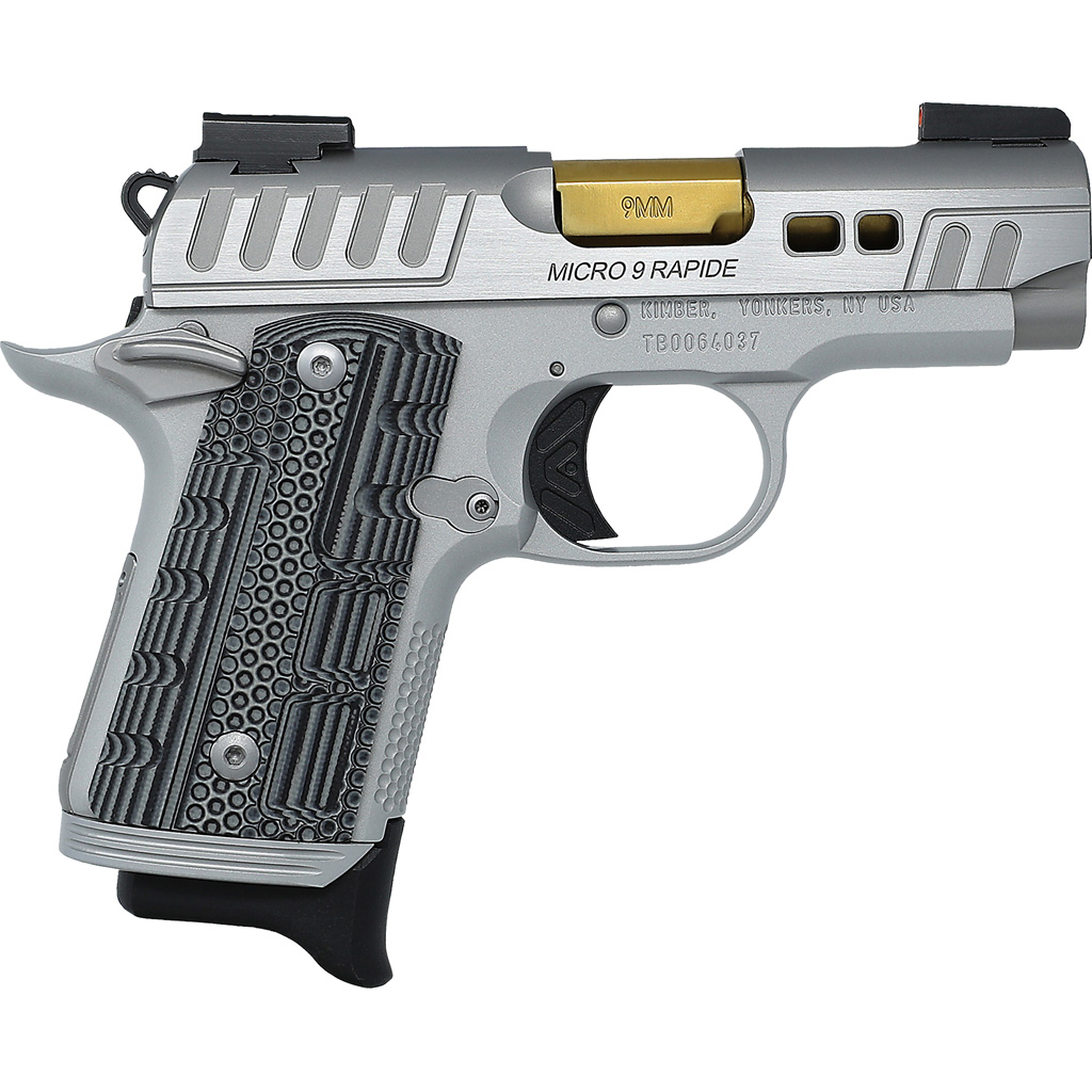 Kimber Micro 9 Rapide Dawn Pistol 9mm 3.15 in. Silver KimPro II 7 rd.-img-0