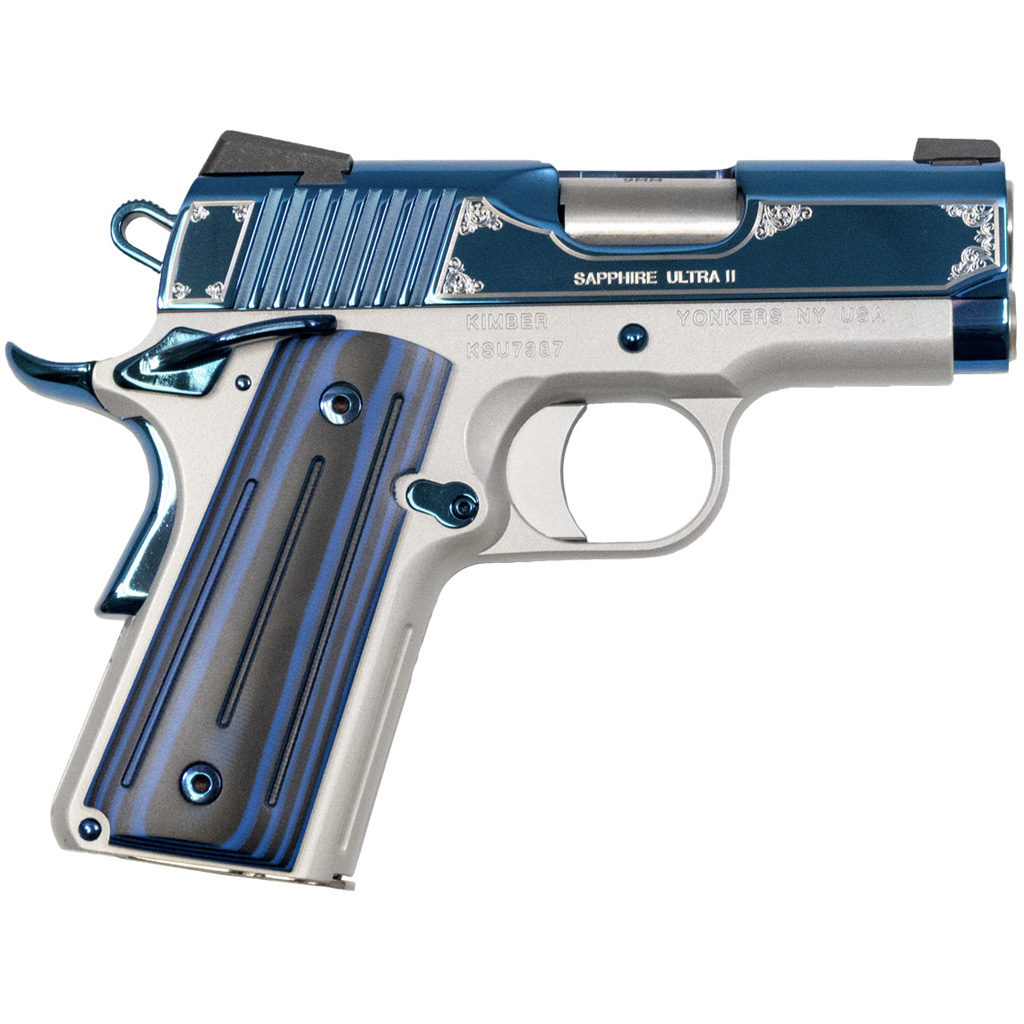 Kimber Sapphire Ultra II Pistol 9mm 3 in. Bright Blue 8 rd.-img-0