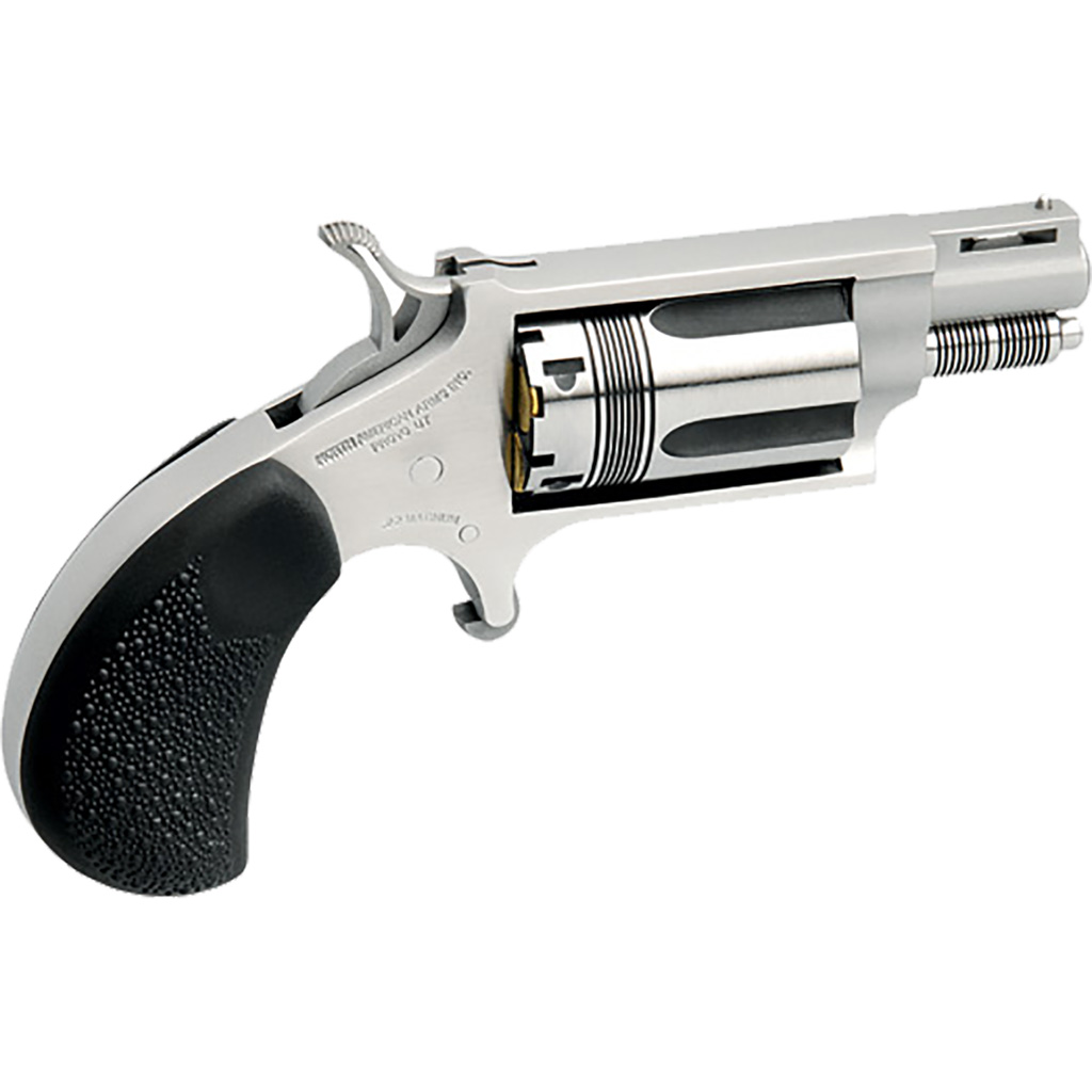 NAA Wasp Mini-Revolver Combo 22 LR/.22 WMR Stainles/Black 1.13 in. 5 rd.-img-0