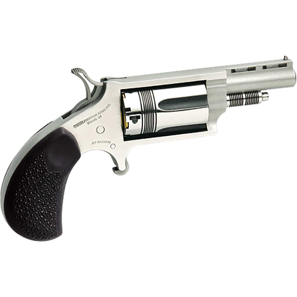 NAA Wasp Mini-Revolver 22 WMR Stainless/Black 1.63 in. 5 rd.-img-0