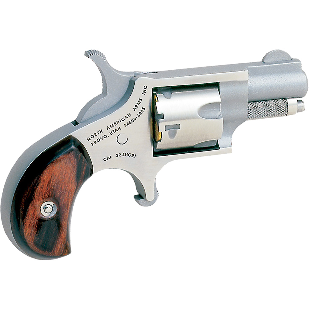 NAA 22S Mini-Revolver 22 Short Stainless/Wood 1.13 in. 5 rd.-img-0