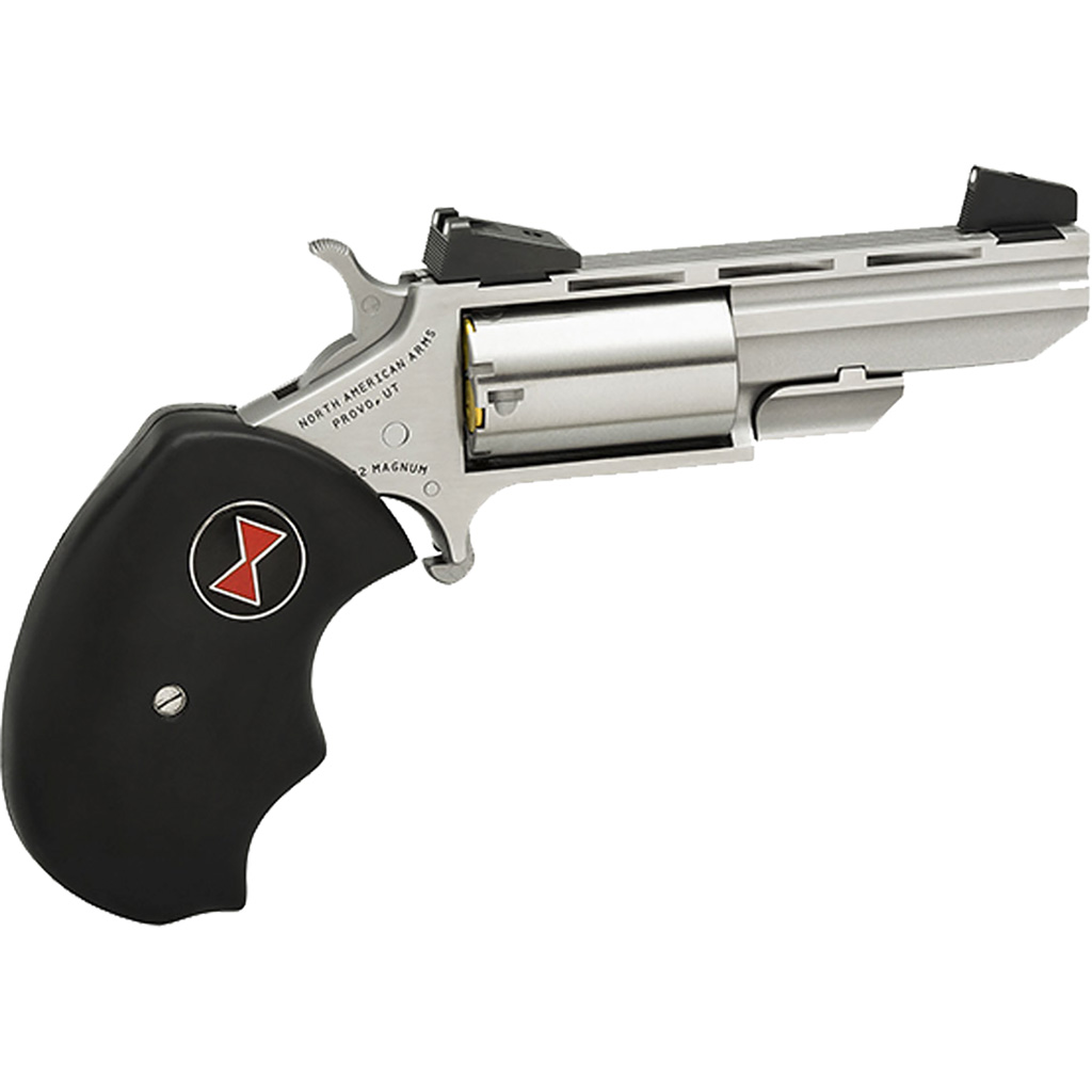 NAA Black Widow Revolver 22 WMR Stainless/Black 2 in. 5 rd. AS-img-0
