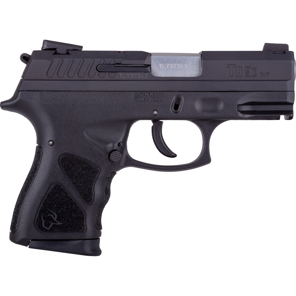 Taurus TH9C Compact Pistol 9mm 3.54 in. Black 17 & 13 rd.-img-0