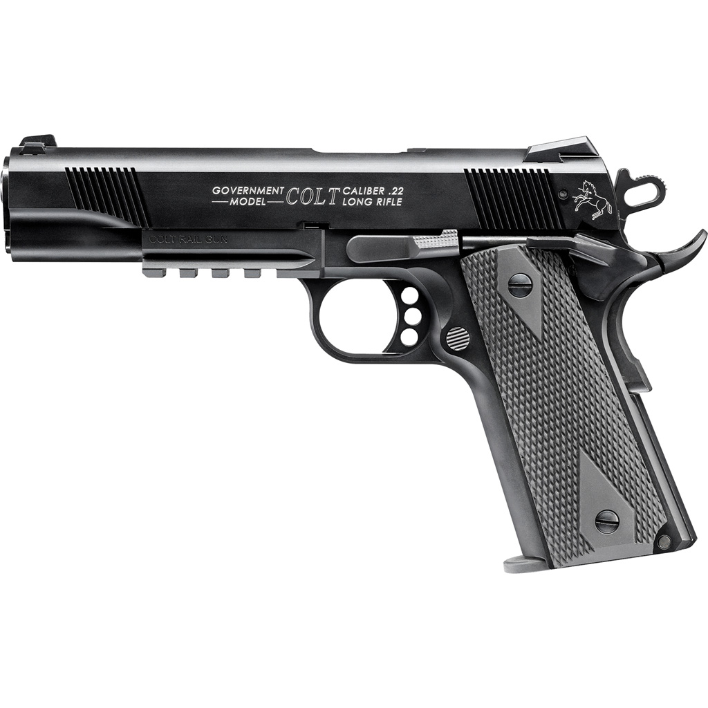 Walther Colt 1911 Pistol 22 LR. 5 in. Black 12 rd. Rail-img-0