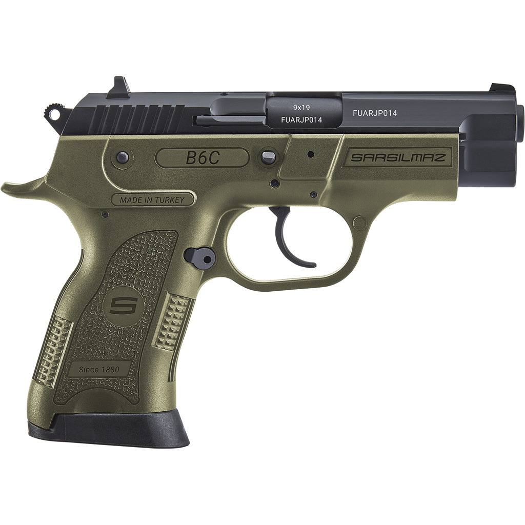 SAR USA B6 Compact Pistol 9mm 3.8 in. OD Green 13 rd.-img-0