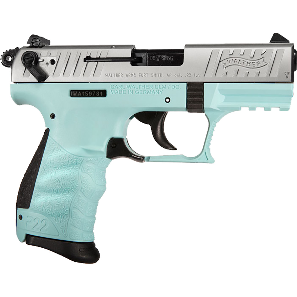 Walther P22 Pistol 22 LR. 3.42 in. Angel Blue 10 rd. CA-img-0