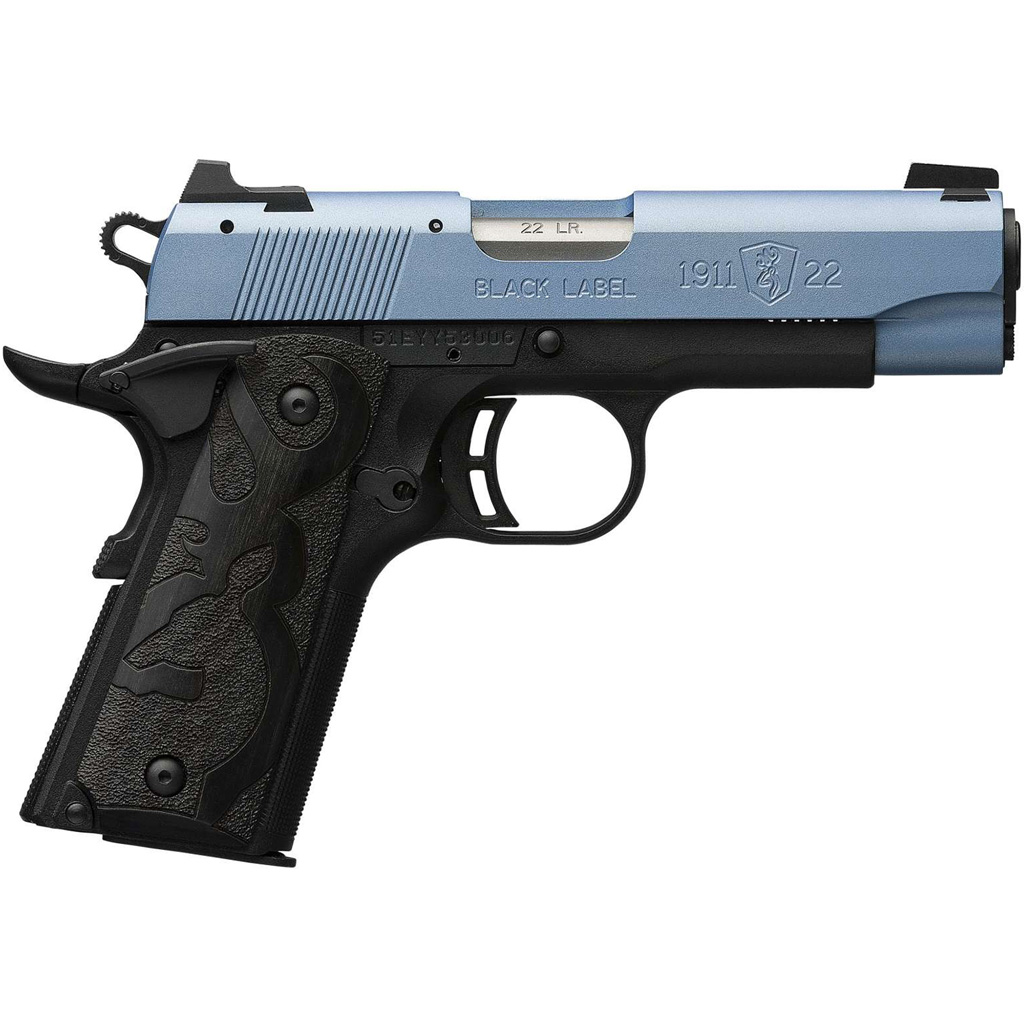 Browning 1911-380 Black Label Pistol 380 ACP 4.25 in. Polar Blue 8 rd.-img-0