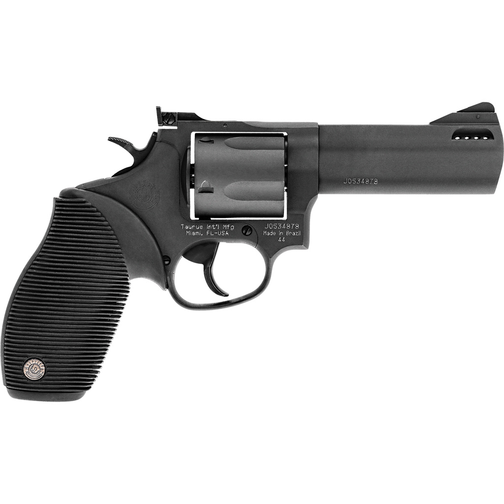 Taurus Tracker Model 44 Revolver 44 Rem Mag 4 in. Black 5 rd. Rubber Grips-img-0