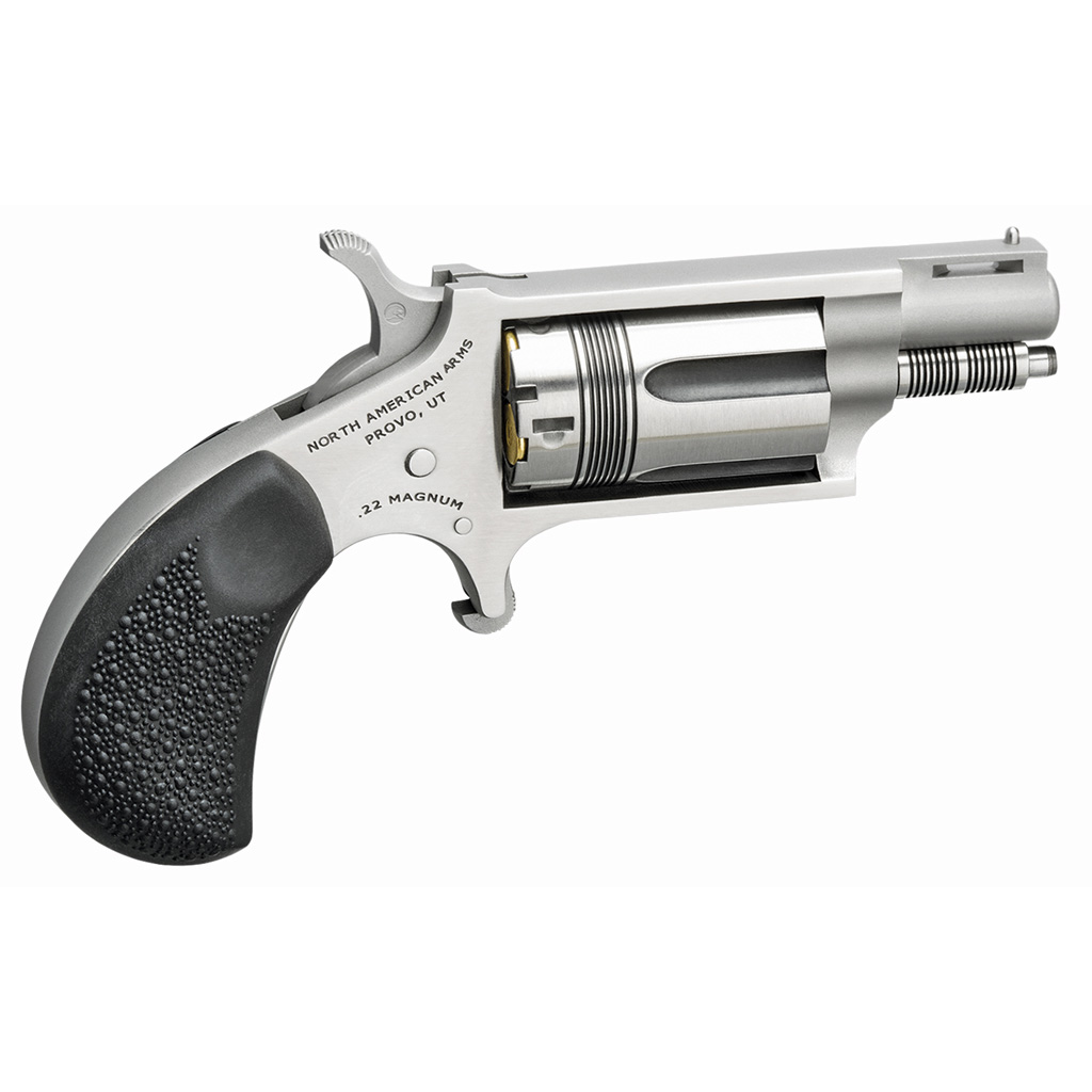 NAA Wasp Mini-Revolver 22 WMR Stainless/Black 1.13 in. 5 rd.-img-0